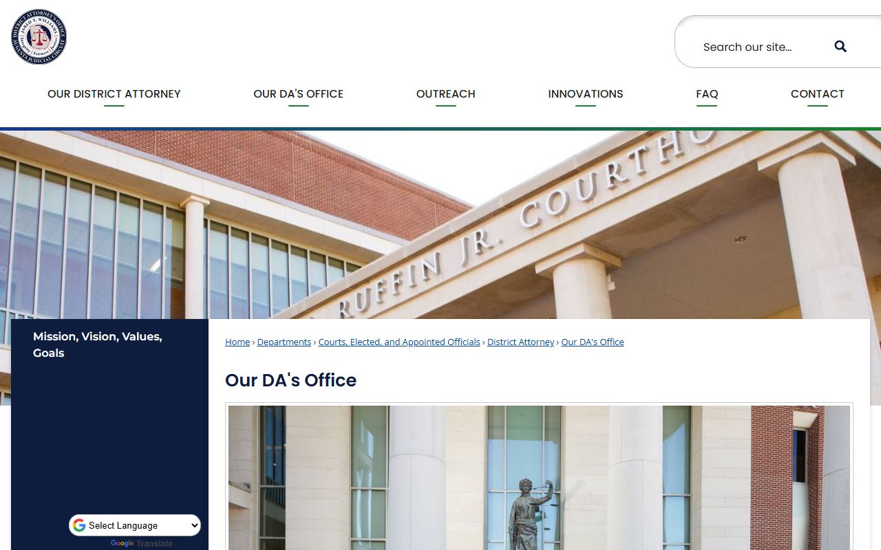 Augusta Judicial Circuit District Attorney office page for Burke and Richmond Counties